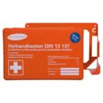 Erste Hilfe Verbandkasten Betrieb MINI detect,  DIN  13 157:2021, orange