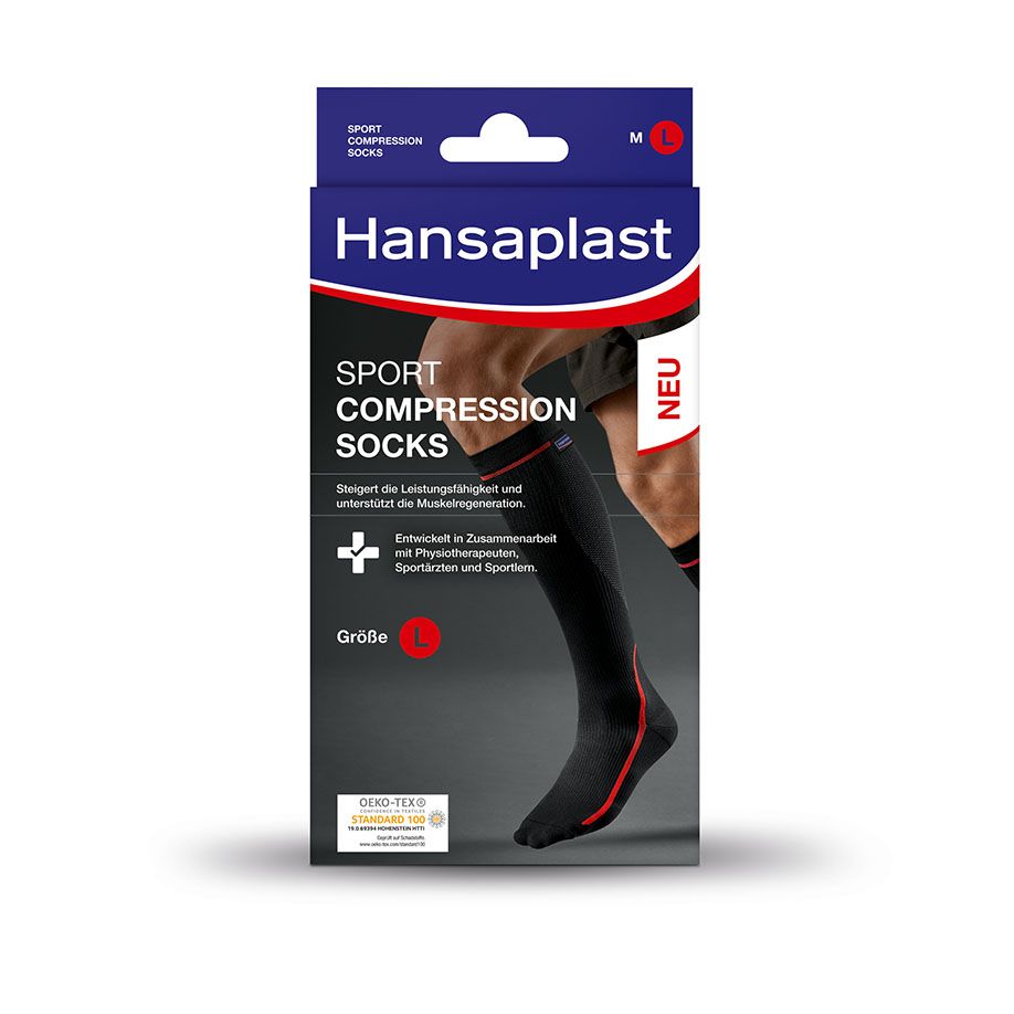 Hansaplast Sport Compression Socks Kompressionssocken, 2 Stk.