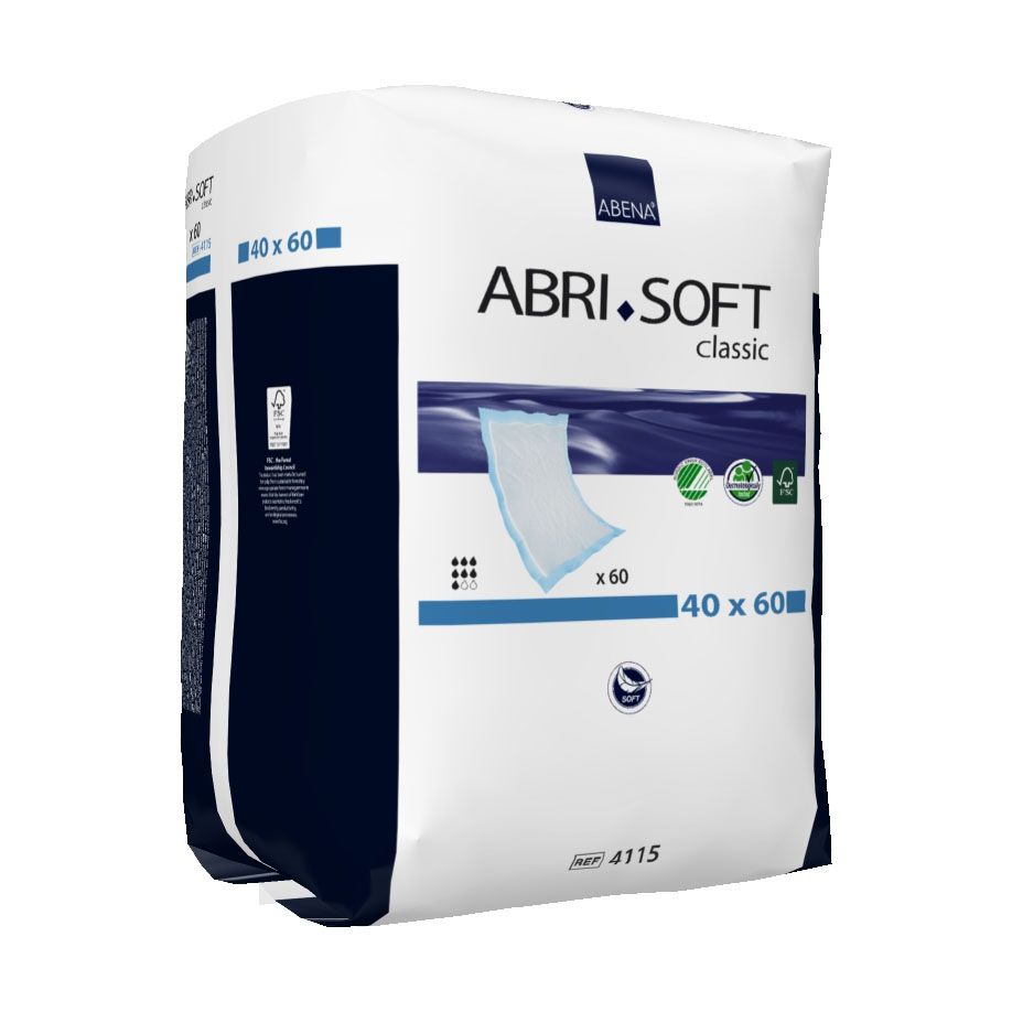 Abena Abri-Soft Classic Krankenunterlagen, 40 x 60cm, 60 Stk.