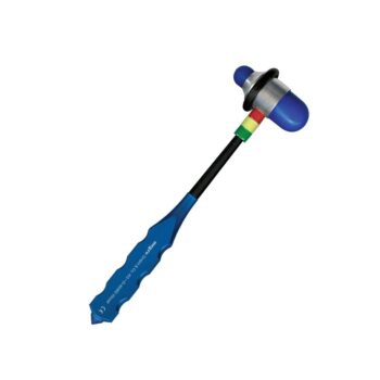 Perkussionshammer, Reflexhammer, blau, 21cm, Aluminium