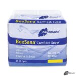 Meditrade BeeSana Comflock Super Krankenunterlagen, 2-lagig, 60 x 90cm, 6 x 25 Stk.