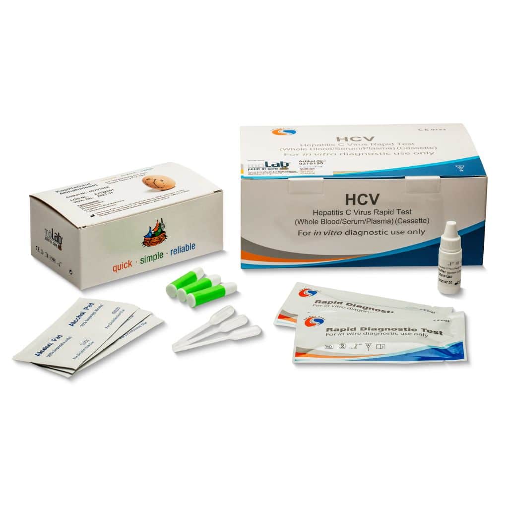 HCV Test, Hepatitis C Test Set, möLab, Orient Gene, 25 Stk.