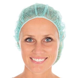 Baretthaube "Bettina Eco" | PP, grün, 20 x 100 Stück