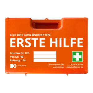 Erste Hilfe Koffer ÖNORM Z 1020:2025