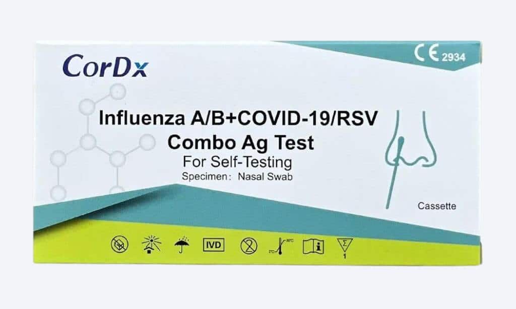 CorDx Kombitest 4in1, Corona, Influenza A/B, RSV Antigen Schnelltest